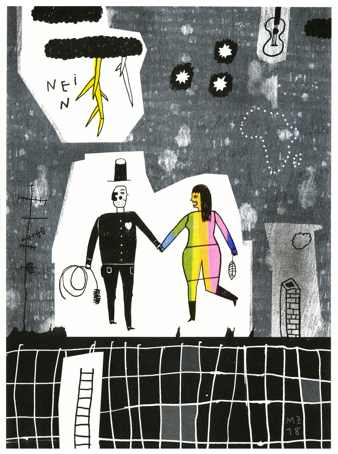 Schornsteinfeger ging spazieren