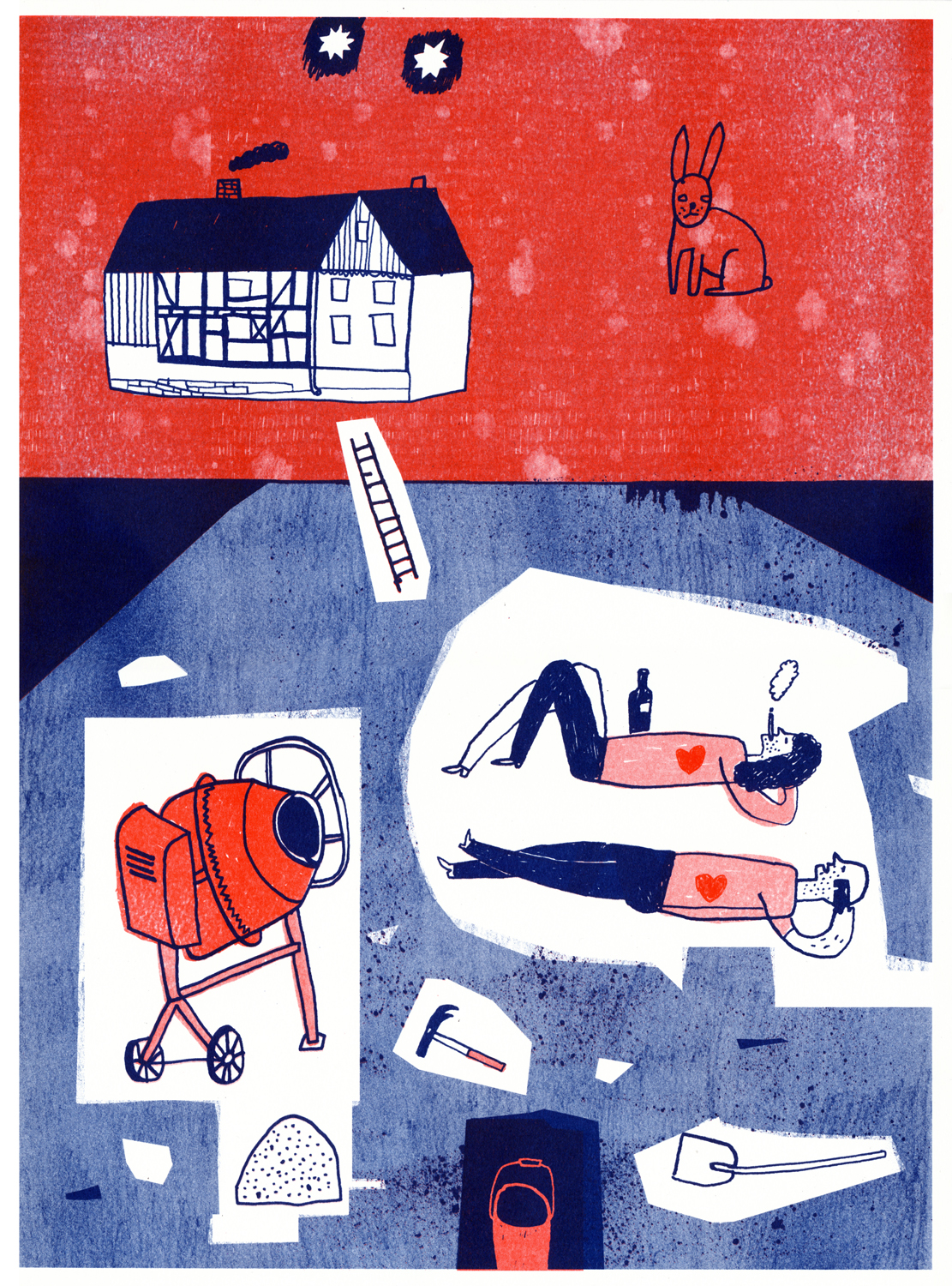 Mausi und Mausi bauen ein Hausi