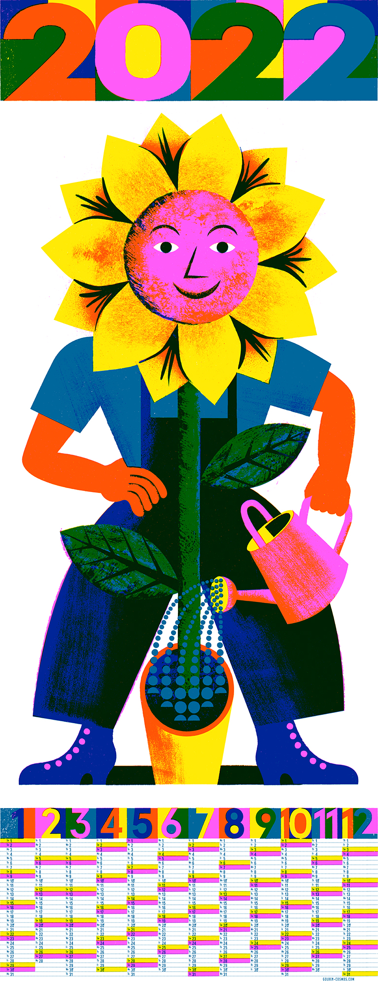 Golden Cosmos - Jahreskalender 2022