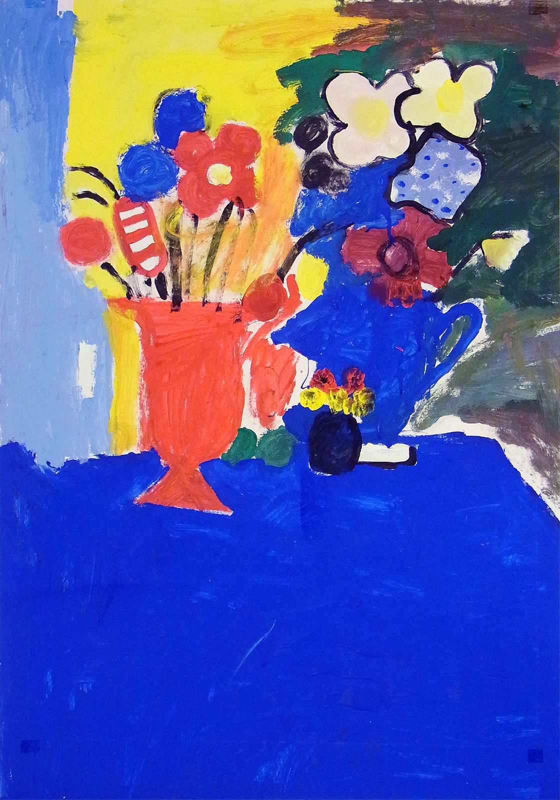 Stilleben mit Blumen - Klax Kinderkunstgalerie
