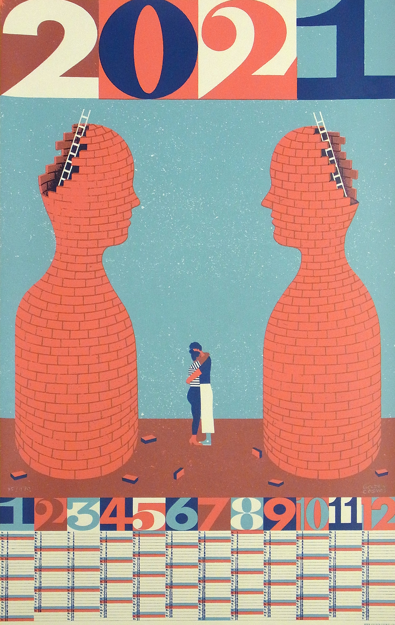 Golden Cosmos - Jahreskalender 2021