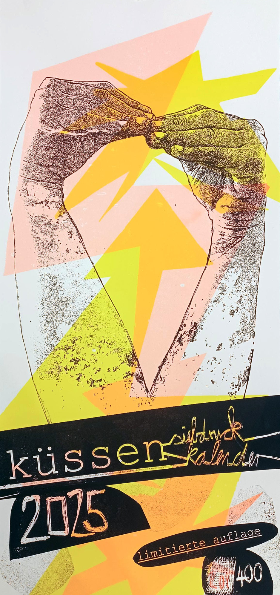 Küssen Siebdruck Kalender 2025