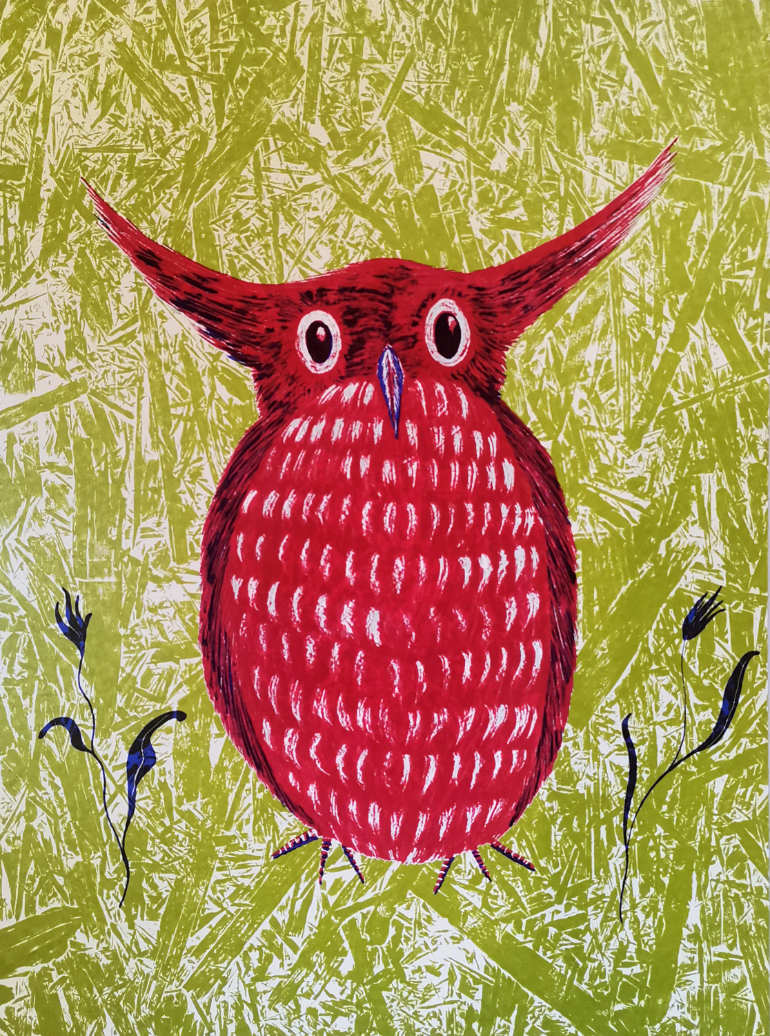 Rote Eule – Julienne Jattiot